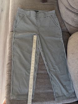 Black and White Gingham Trousers