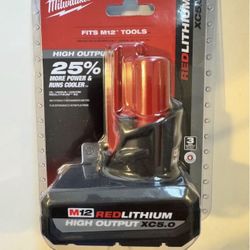 🔥 Genuine Milwaukee 5.0 H.O M12 Battery