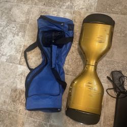 Gold Hoverboard With Case And Charger