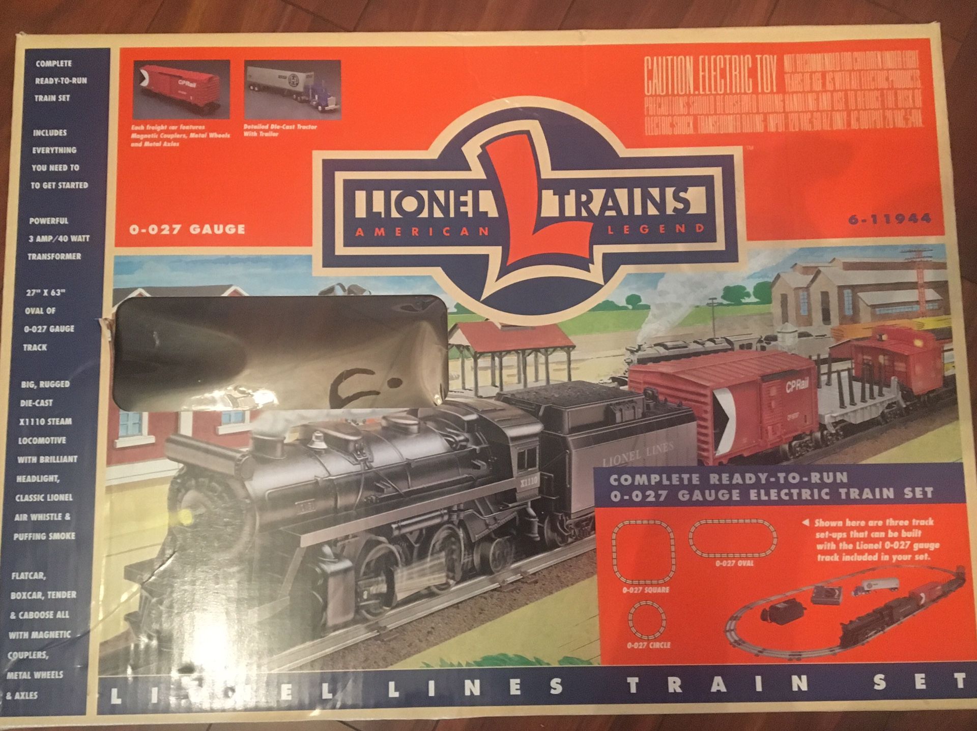 1998 Lionel Steam Engine Locomotive Train Set 0-027 gauge with extra ...