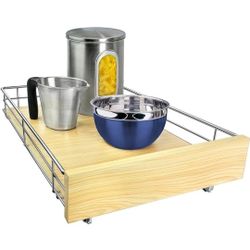  Pull Out Cabinet Organizer, 14" x 21" Slide Out Drawers for Kitchen Cabinets - Sliding Pull-Out Pantry Shelves – Home Shelf