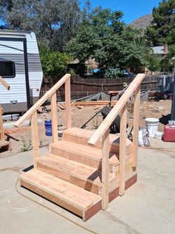 Mobile home steps