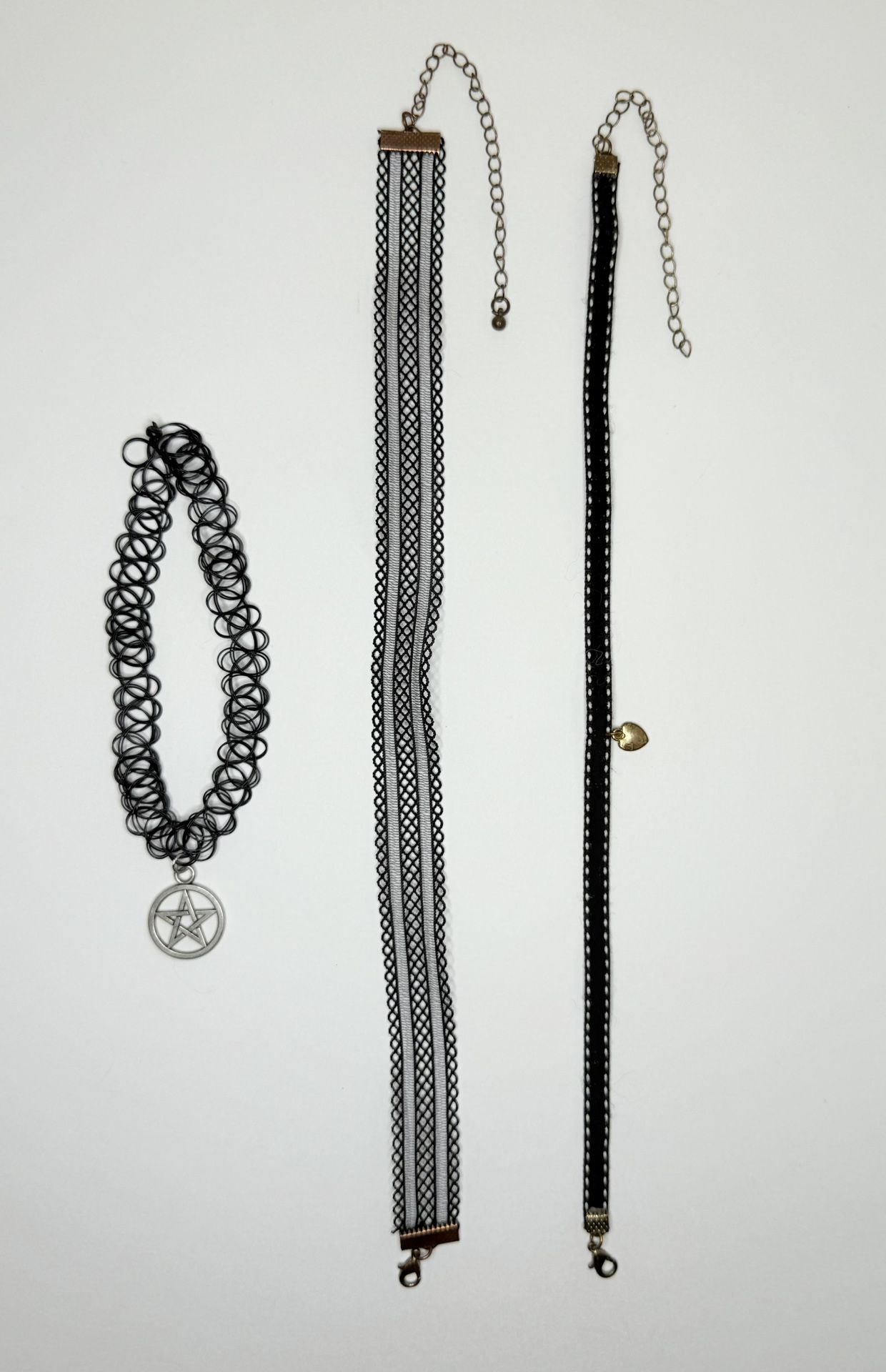 90’s Style Black Choker Set