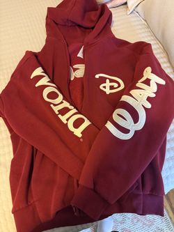 Walt Disney World Red Zip-Up Hoodie