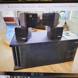 Bose 3 Piece Speaker System With Subwoffer 