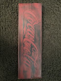 Coca Cola Garage Sign (17in x 5 1/2in)