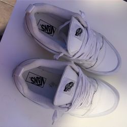 all White Puffy Vans