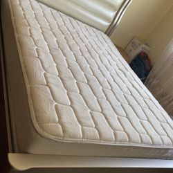 Used great condition Queen bed  No Matress included