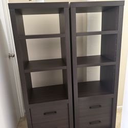 Set Of 2 Storage Bookshelves