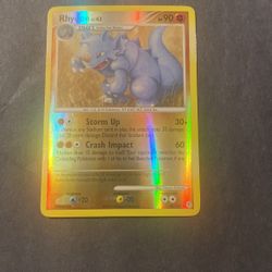 Rhydon Pokémon Card Holo Foil