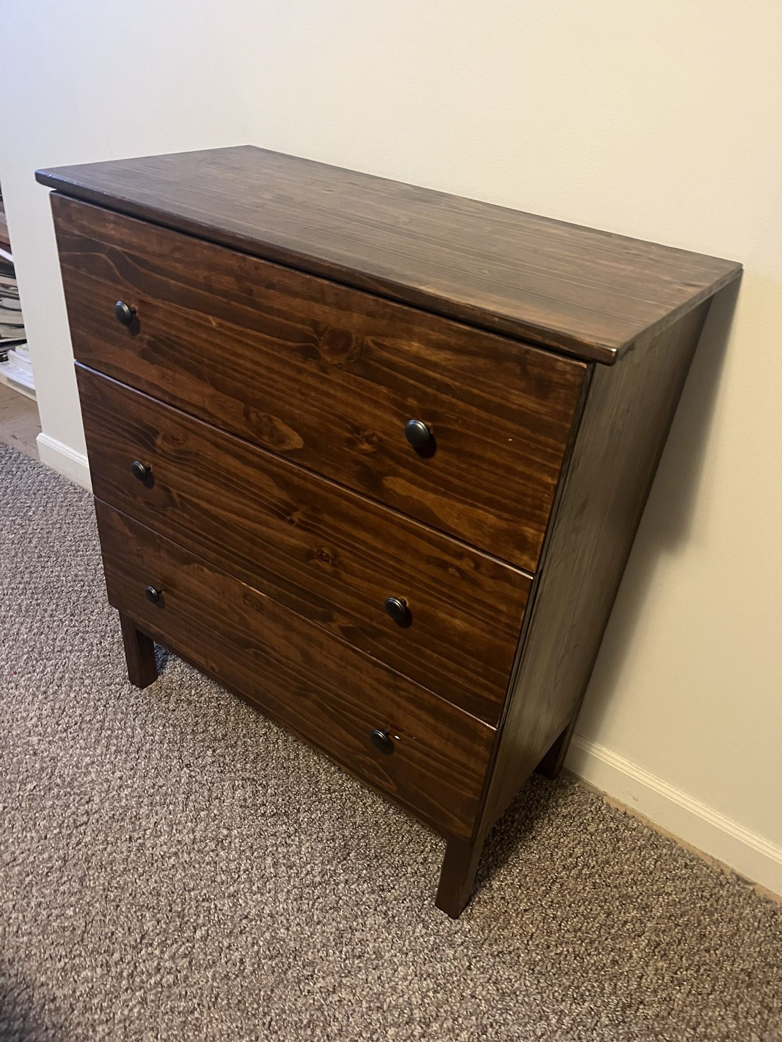 Refinished IKEA Tarva 3-Drawer Dresser