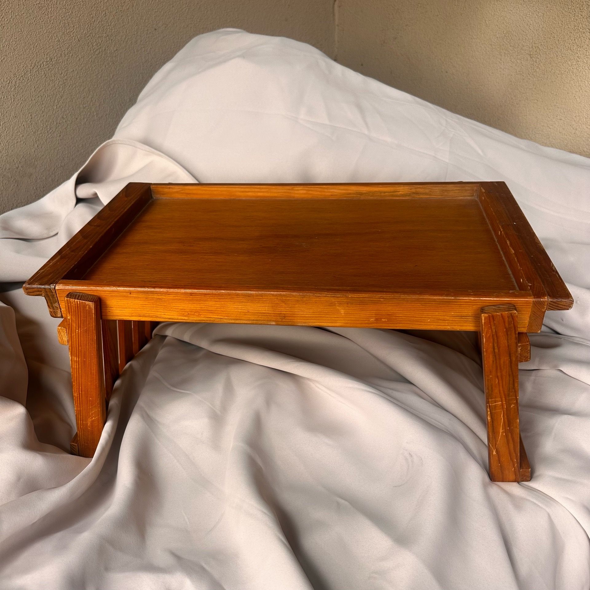 MCM wood lap desk breakfast tray