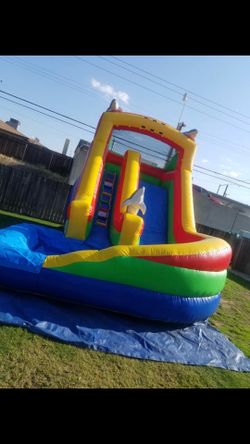 Water slide tables chairs jumper
