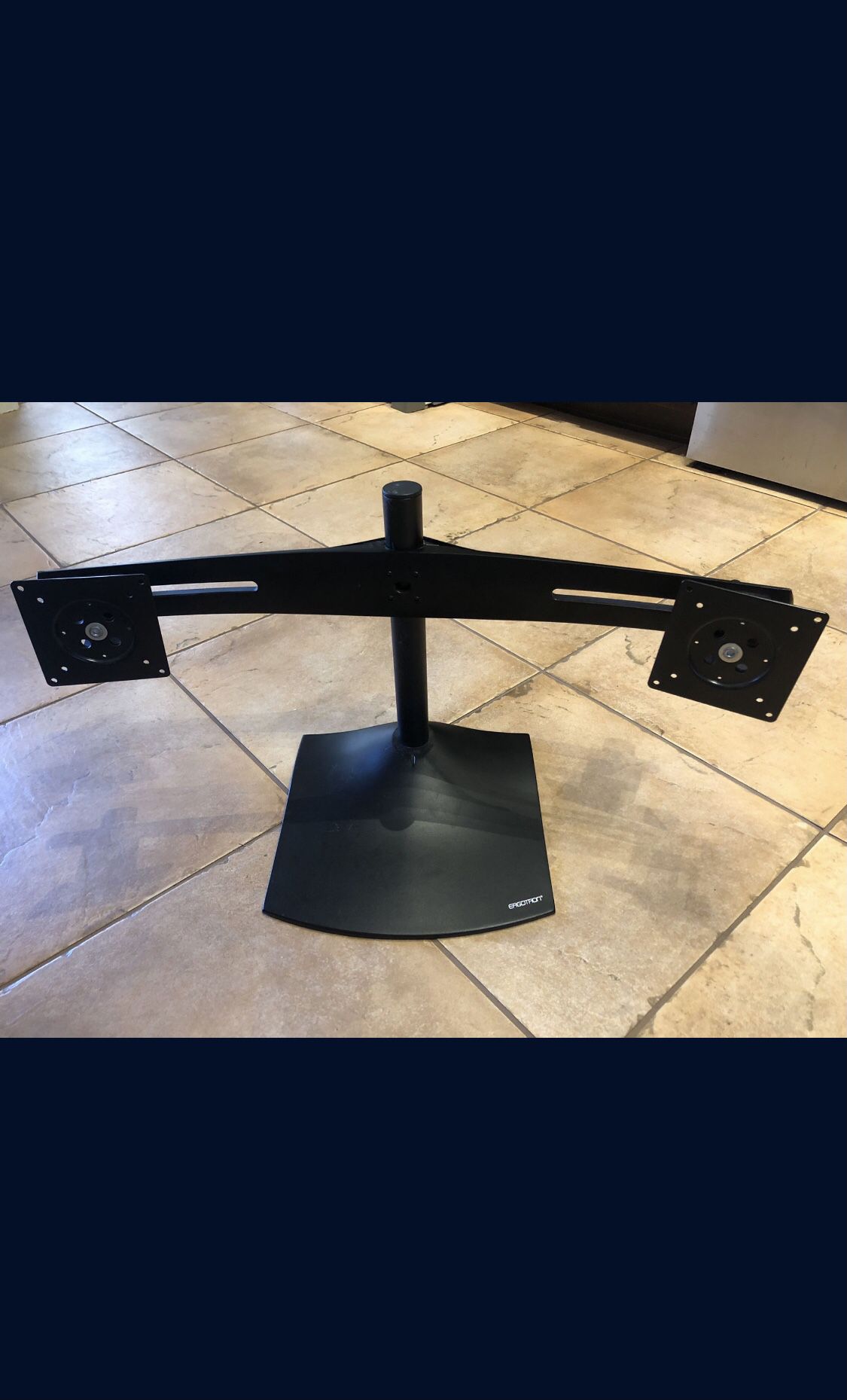 Dual Computer Monitor Desk Stand