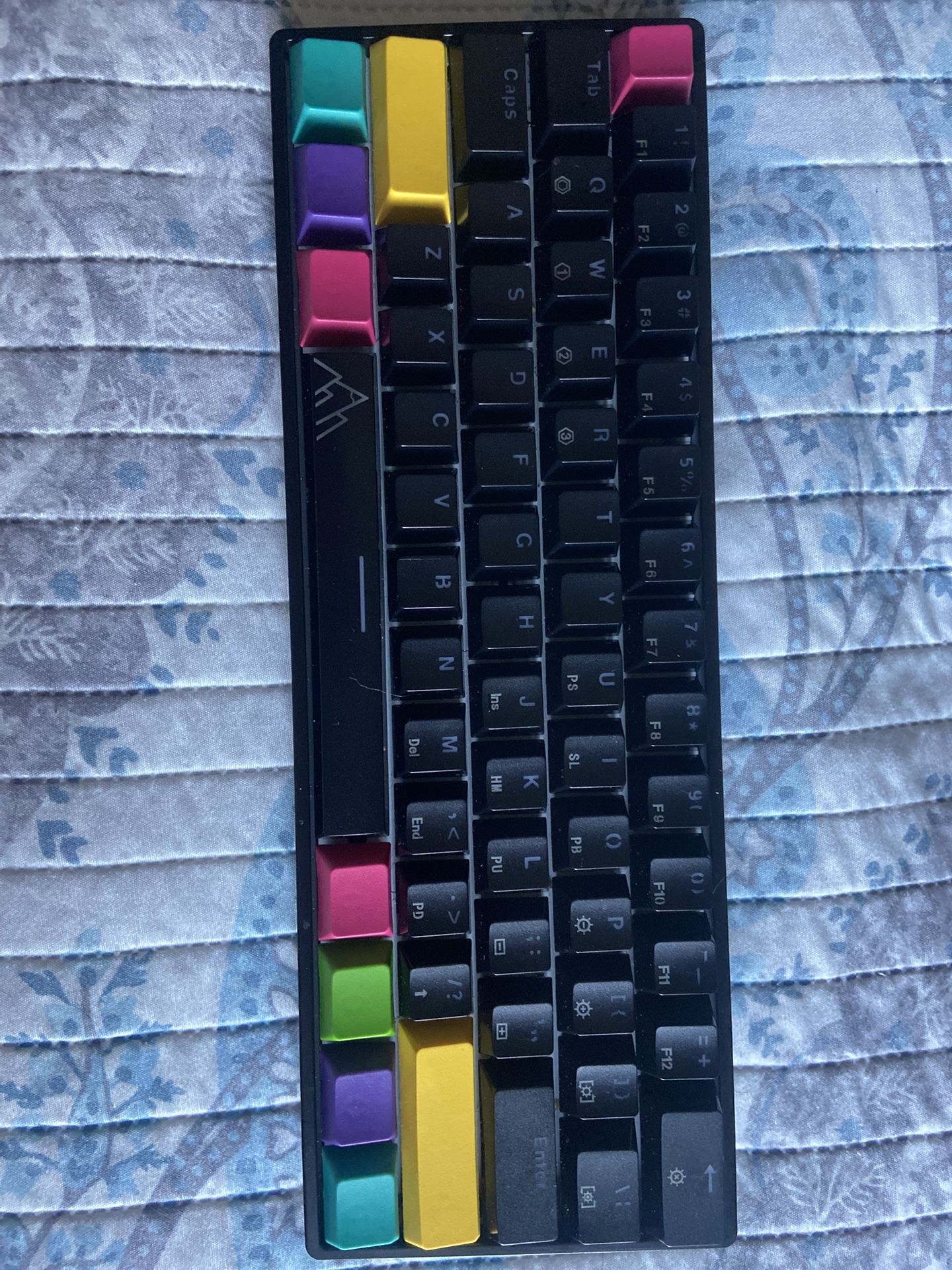 ASCENY One - Hot-Swappable 60% Mechanical Keyboard with Extra Colorful Keycaps, RGB Lights, Spill Proof