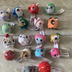 Squeezamals Lot of 16 Micro Mini Squishy Animal Plush Coral Springs 33071