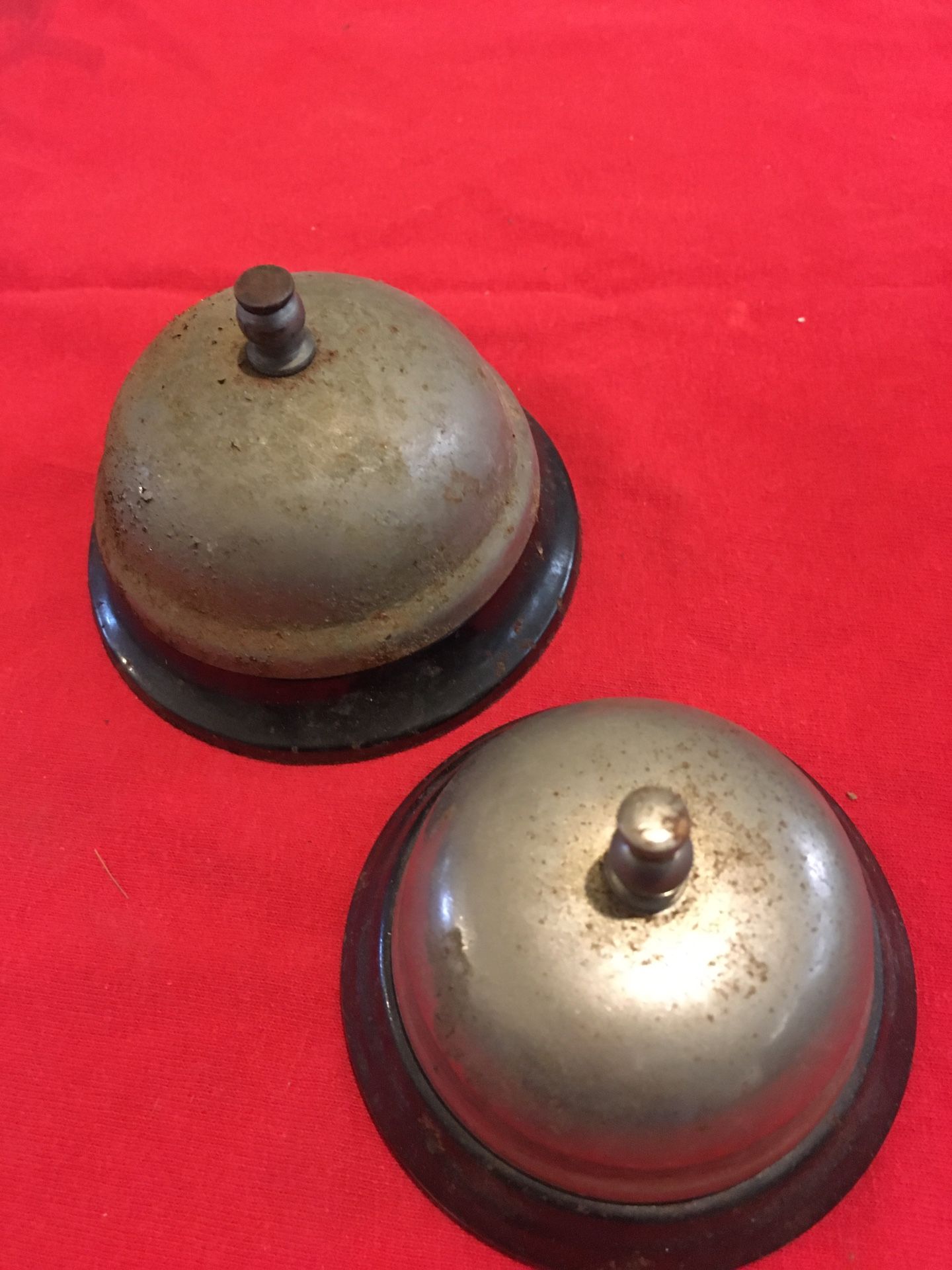 2 Table Top Front Desk Bells