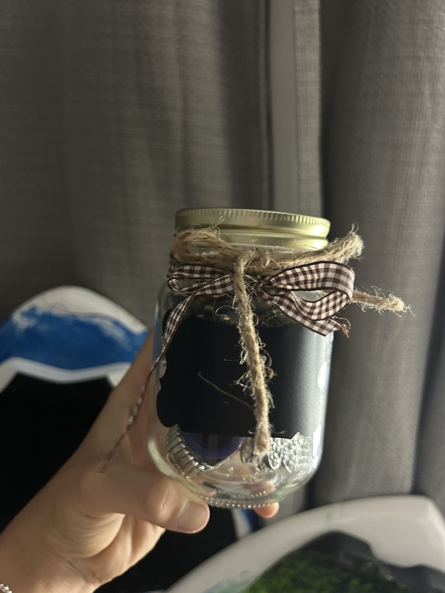 decorated large jewelry jar