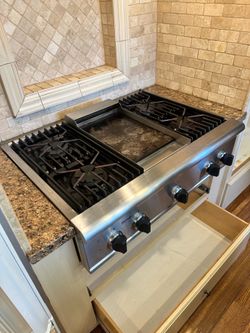36” thermador professional gas cooktop