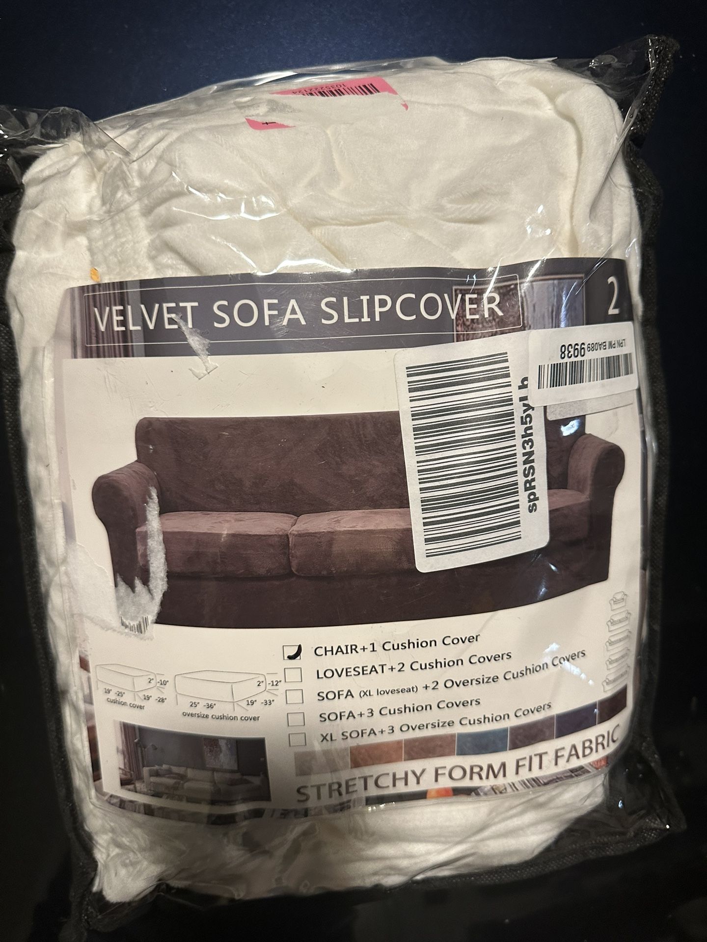 Velvet Chair Slipcover - New