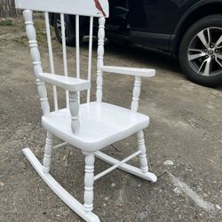 Small Wooden Cardinal Rocking Chair 