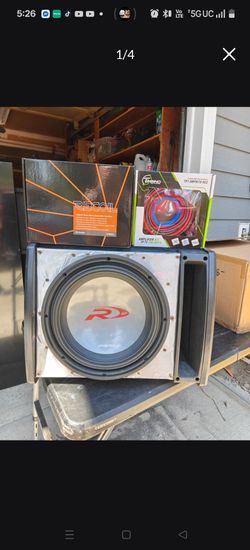 Alpine Type R 12 with ported box new amp and wiring kit