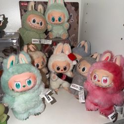 Labubu keychain plush popmart