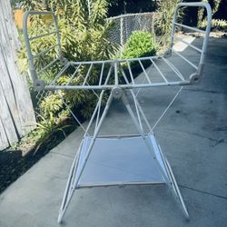  Clothes Drying Rack, Foldable Large Drying Hanger for Indoor and Outdoor Use, White Color.
