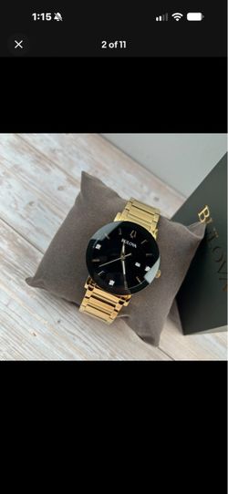 Bulova watch gold new watch for men