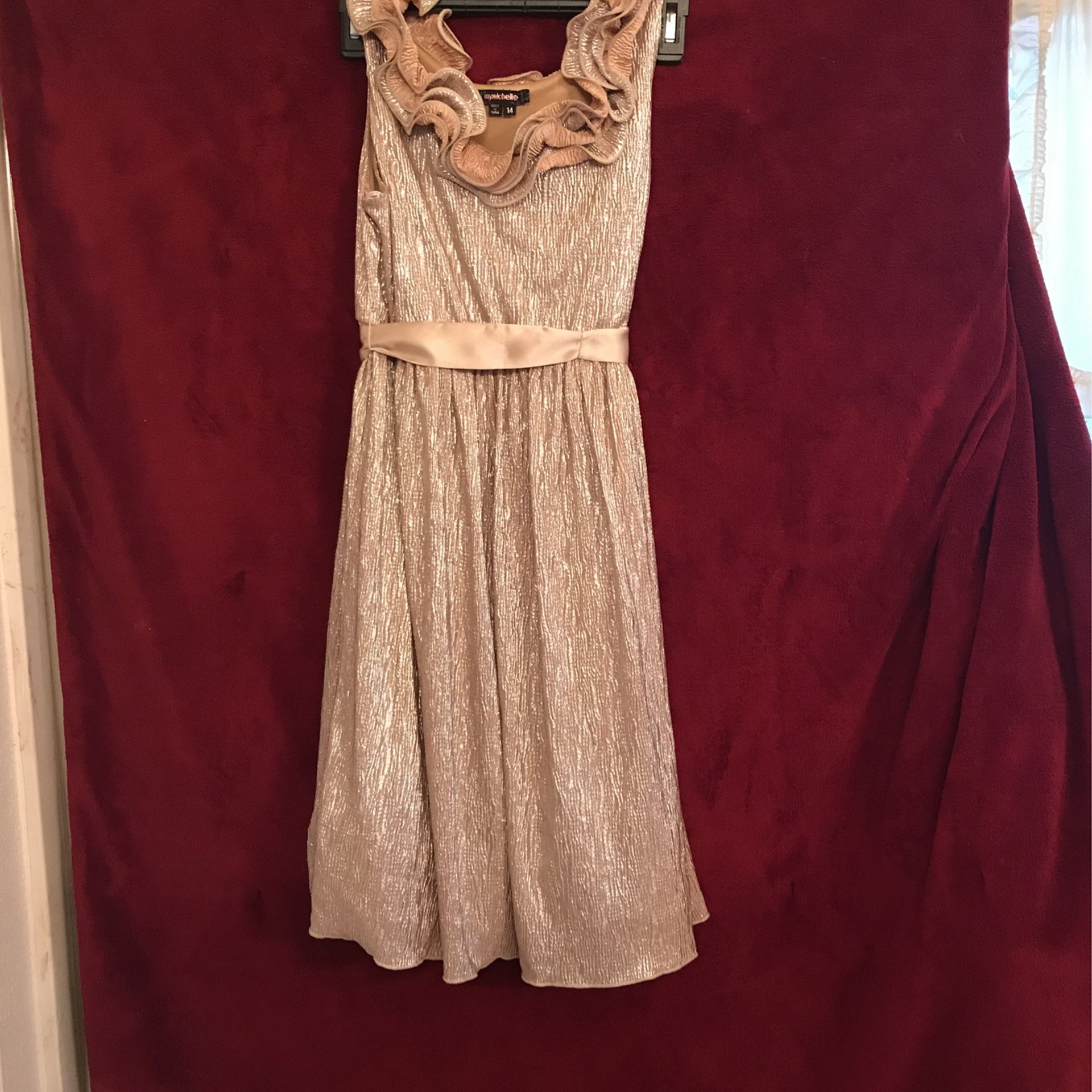 Girls Size 14 Gold My Michelle Dress 