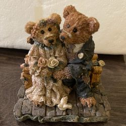 Boyds Bears Bearstone Resin Figurine - Grenville & Beatrice...Best Friends
