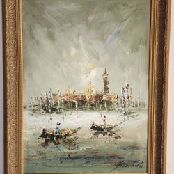 Original Italian Painting. Venice
