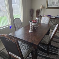 Dining table and chairs