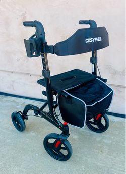 COSYWILL Walker with Seat,Foldable Rollator Walker