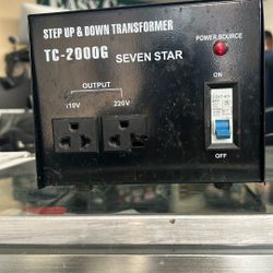 TC-2000G Seven Star Step Up & Down Transformer 