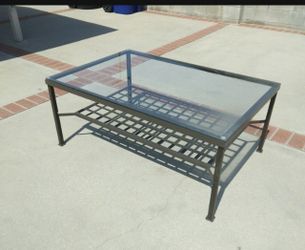 Glass/Metal Coffee Table