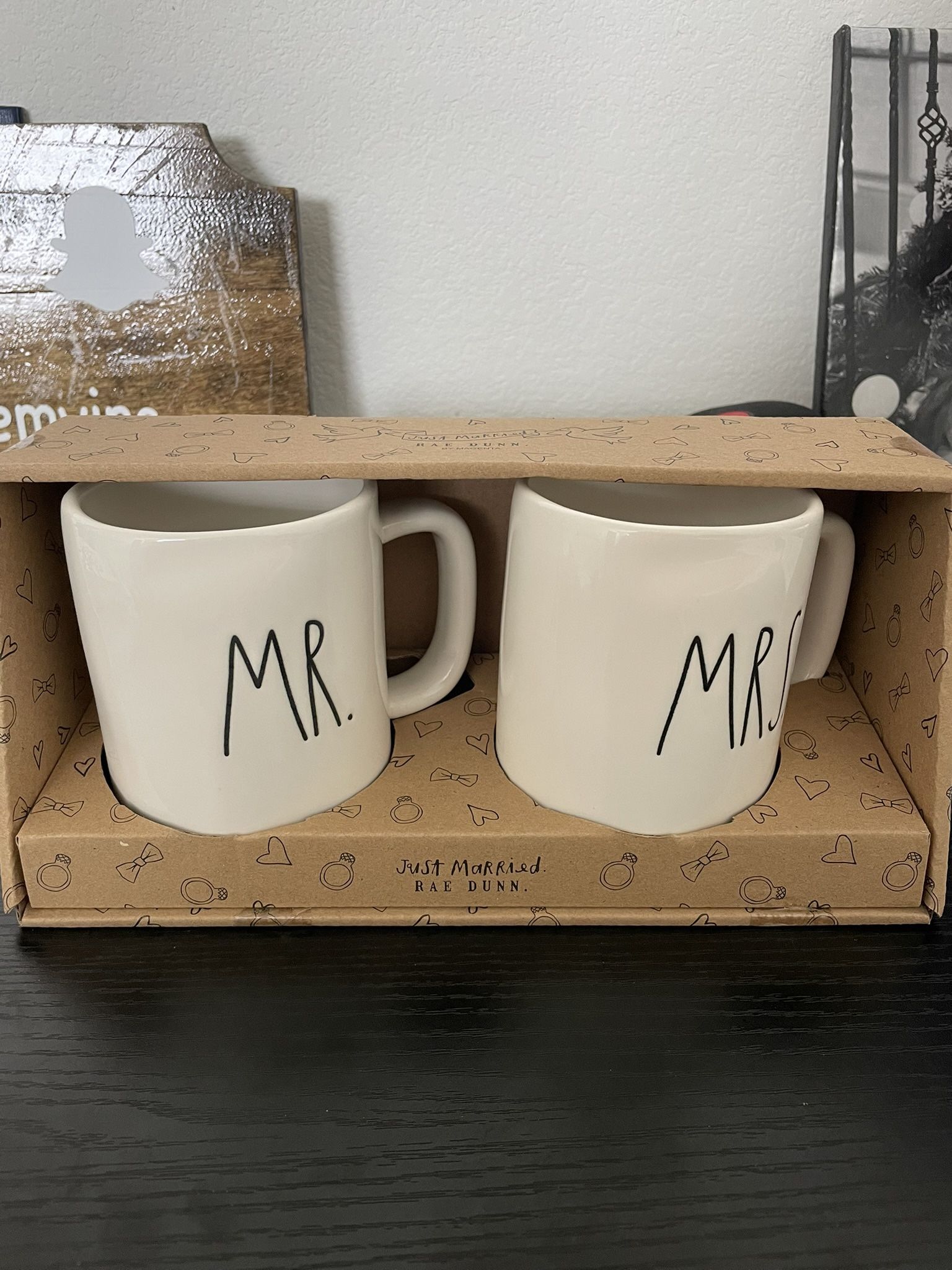 NEW Rae Dunn Just Married Mugs