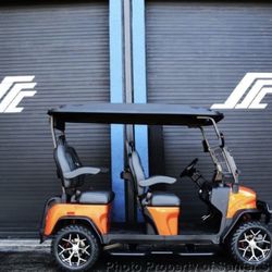 2025 Denago Rover EL Lava Orange Charcoal Diamond Stitched Forward Facing Seats