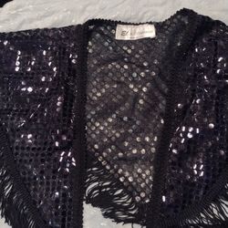 Cute Black Sequin Shoulder Shaw Very Cutet