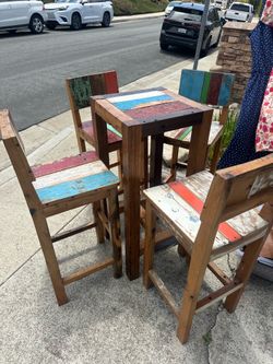 Teak Wooden Table & Chairs set