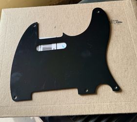 Tele Pick Guard Black 5 Screw Hole