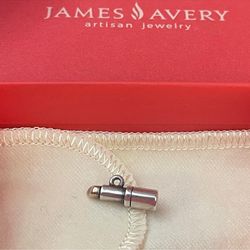 Pre-Owned James Avery Reitred 14k Gold & Silver Lipstick Charm