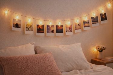 Warm String Lights with Clips