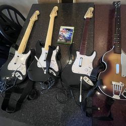 Xbox 360 Guitar Wired And Wireless 
