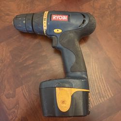 🔧 Ryobi 9.6V Cordless Drill w/ Battery (Blue Series)