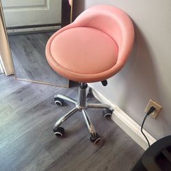 Pink Rolling Chair