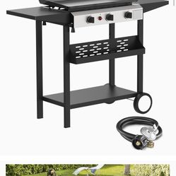 DREAK 30 Inch 4 Burner BBQ Gas Grill Griddle