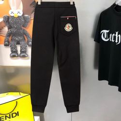 Moncler Men’s Emerized Fleece Sweat Bottoms