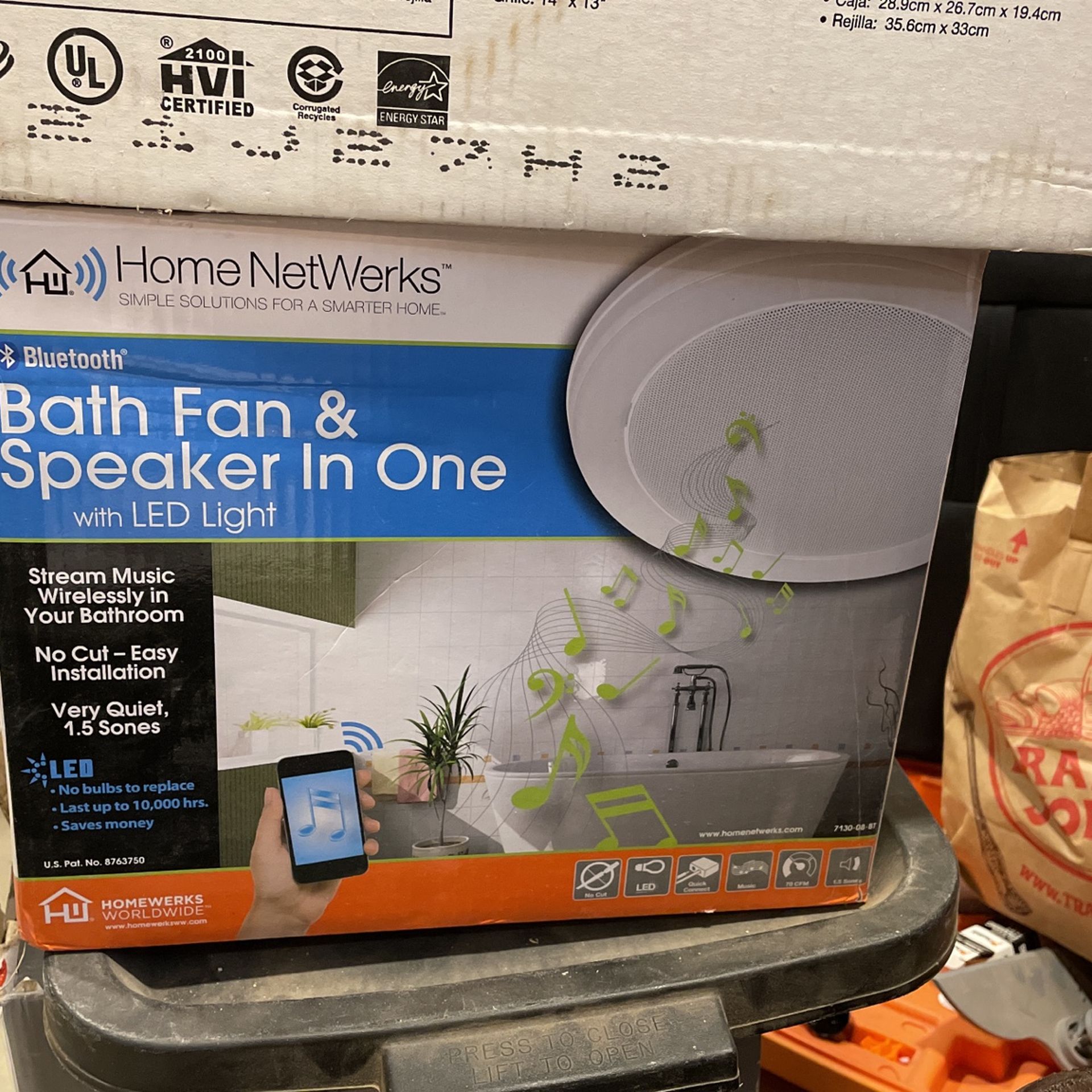 Bath Fan Snd Speaker In One