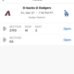 Dodger Game Vs AZ Ring Ceremony 3/27/2026